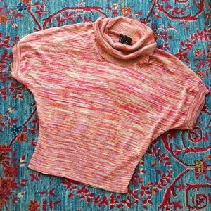 Cowl neck knit shirt